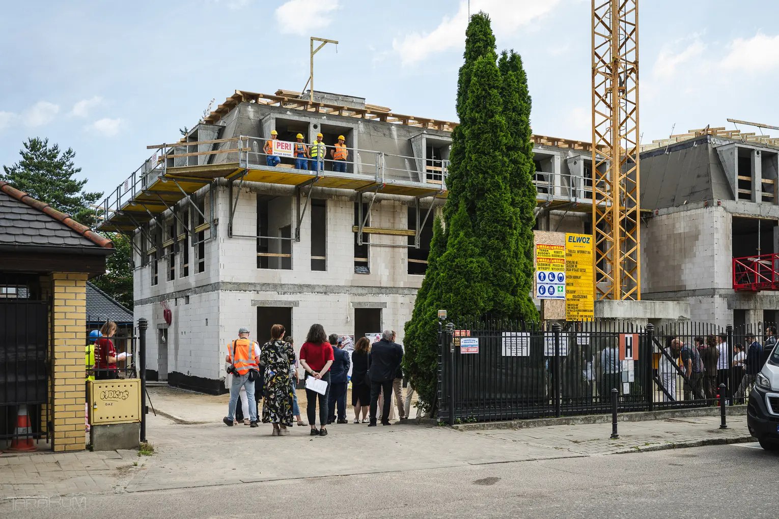 Wiecha na budowie nowej siedziby Hospicjum im. ks. Eugeniusza Dutkiewicza w Gdańsku – stan realizacji inwestycji